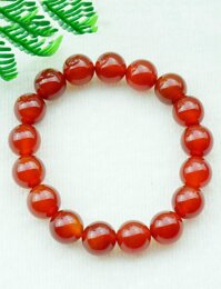 Vòng tay mã não đỏ tự nhiên 12 mm