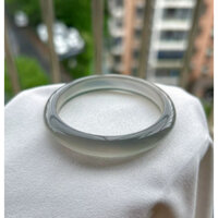 Vòng Tay Mã Não Tự Nhiên 50.2 Miệng Đá Trong Suốt Cà ri Sâu Xanh Mã Não Vòng Tay n.1304 Chiều Rộng 9 Độ Dày 6.3