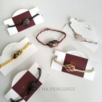 Vòng tay Macrame Handmade bracelet lắc tay thiết kế dây đan phối đ.á thô  NHAT HA Fengshui