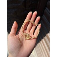 Vòng tay macrame tumbled thạch anh vàng (Citrine), vòng tay hỗ trợ hạnh phúc, tự tin, thịnh vượng, học tập