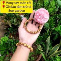 Vòng tay mân côi 10 hạt đeo tay gỗ dâu tằm unisex