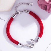 Vòng tay may mắn vòng tay cặp nam nữ trái tim - đỏ