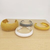 Vòng tay mở vàng dân tộc Dai, trang sức tay phong cách dân tộc, biểu diễn sân khấu, studio, chụp ảnh, phù hợp với lễ hội, vòng tay hoa