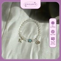 Vòng tay moon mix aqua ci-trin Jewelryou đá năng lượng tình duyên công việc học tập may mắn - Jew28
