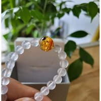 Vòng tay MOONSTONE & AMBER tự nhiên 100%