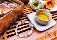 Vòng tay Moonstone mix Charm Hoa Sen Bạc 925