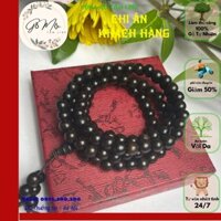 Vòng tay mun sừng 108 hạt, size 6ly