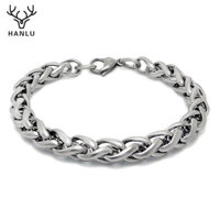 Vòng tay nam HANLU, keel thép titan cổ điển, vòng tay thời trang và cá tính