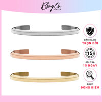 Vòng Tay Nam Nữ Classic Cuff unisex Fullbox-Khắc tên theo yêu cầu