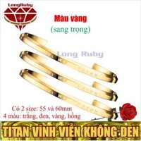 Vòng Tay Nam Nữ Đẹp  Vòng Tay Titan Nữ Nam - Vàng - Ni19 60mm