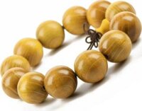 Vòng tay nam nữ gỗ đàn hương vàng 10-12 ly - 10ly