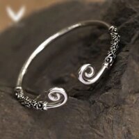 Vòng Tay Nam Vòng Kim Cô Tôn Ngộ Không Bạc Ta Nguyên Chất S99 Bản Đặc BẠC HIỂU MINH LTN047S