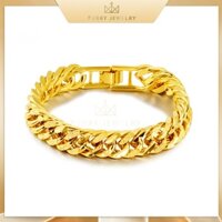 Vòng Tay Nam Xi Mã Vàng Dạng Dây Xích Lắc Tay Nam Thiết Kế Tinh Tế Nam Tính B65LXN | Berru Jewelry