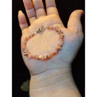 Vòng Tay Năng Lượng Đá Vụn Đào Hoa