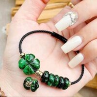 Vòng Tay Ngọc Cẩm Thạch Sơn Thủy Thiên Nhiên Charm Túi Tiền Bọc Vàng Tây 10 Kara – Thắng Giang