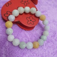 Vòng tay ngọc phỉ thúy khắc hoa hồng 8mm