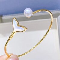 Vòng tay ngọc trai thật dành cho nữ Vòng tay đuôi cá nước ngọt tự nhiên