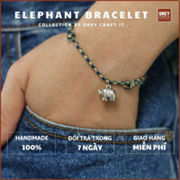 Vòng tay Ngũ Sắc Tây Tạng Charm Bạc Thái Voi | Handmade 100% | Miễn phí ship sửa đổi trả & Order