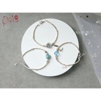 Vòng tay Nhân Mã 12 Cung Hoàng Đạo Đá Topaz Phong Thủy mix Bạc cao cấp