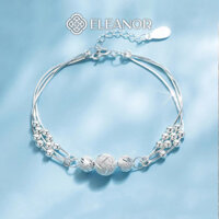 Vòng tay nữ bạc 925 Eleanor Accessories mặt bi tròn lắc tay basic phụ kiện trang sức 5600