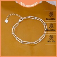 Vòng tay nữ bạc S925 - Lắc tay mắt xích bạc Ý nữ basic, hiện đại trẻ trung Zaza accessories
