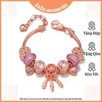 Vòng Tay Nữ Bạc Titan- Lắc Tay Nữ Charm Titan Bạc Xinh Bling Bling ZaZa.accessories