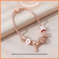 Vòng Tay Nữ Bạc Titan - Lắc Tay Nữ Titan Bạc Charm Tim Xinh ZaZa.accessories