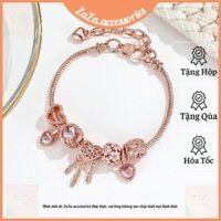 Vòng Tay Nữ Bạc Titan - Lắc Tay Nữ Titan Bạc Charm Pann Xinh Bling Bling ZaZa.accessories