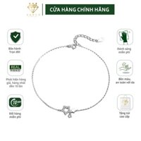 Vòng tay nữ bạc Ý s925 sao gắn sao thả đá biển S0061 - AROCH Jewelry