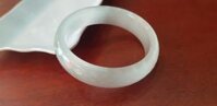 Vòng tay nữ Bản Hẹ đá mắt mèo giác trắng mới đẹp Vòng Ni 54mm x Cao 15mm x dầy 7mm Nữ mệnh kim mệnh thuỷ nặng 50kg - 55kg đeo ạ