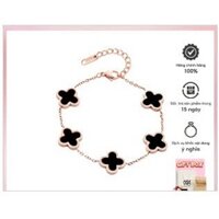Vòng tay nữ CDE Five For Leaf Clovers Bracelet Siver CDE2026RG.BL