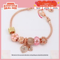 Vòng Tay Nữ Charm Bạc Titan - Lắc Tay Nữ Titan Bạc Charm Pann Xinh Bling Bling ZaZa.accessories