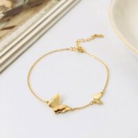 Vòng tay nữ Lyz and Liam Pave Butterfly Unity Bracelet Gold - Lắc tay nữ L&L2015GG Full Box