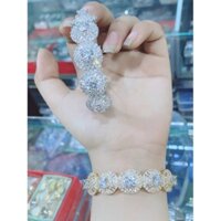 Vòng tay nữ mạ vàng 18k  đính xoàn mẫu 155R 08.200822