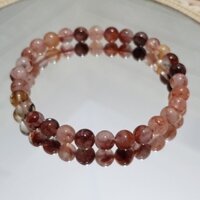Vòng tay nữ phong thủy đá Thạch anh lửa (fire quartz)