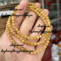 Vòng tay nữ quấn 3 vòng T.Anh tóc  màu vàng size 3mm