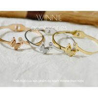 Vòng tay nữ titan Bướm matte