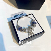 Vòng tay PANDORA, full charm pha lê, phụ kiện trang sức Cao Cấp (JOOMI ACCESSORIES)