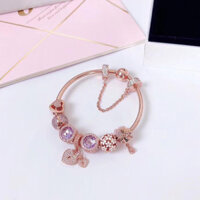 Vòng tay Pandora mạ vàng hồng 925 bạc