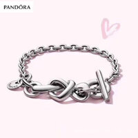 Vòng tay Pandora thời trang, nút thắt chữ Hàn Quốc, trang sức đơn giản, quà sinh nhật, dây chuyền xương rắn Zfye