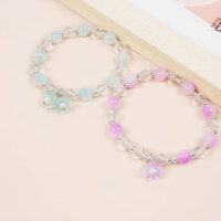 Vòng tay pha lê hoa lan chuông màu gradient