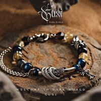 Vòng tay pha lê màu vàng Vòng tay nam cao cấp Niche Hawkeye