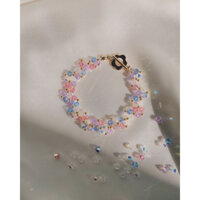 Vòng tay pha lê swarovski đan hoa handmade SpringX