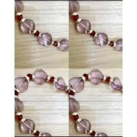 Vòng Tay Pha Lê Swarovski Handmade (Hạt Bánh Phồng, Nón 8mm, Bánh Xe Xòn)