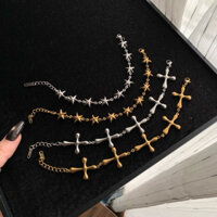 VÒNG TAY 'PHẬP PHỒNG' THÉP KHÔNG GỈ /THÁNH GIÁ, NGÔI SAO/ MOONFIRE ACCESSORIES