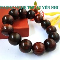 Vòng tay phong thủy cao cấp gỗ Trắc đỏ hạt 18mm-không