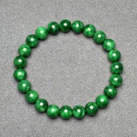 Vòng tay phong thủy đá cẩm thạch sơn thủy thiên nhiên cho Nam Nữ cầu Tài Lộc Duyên - 8mm