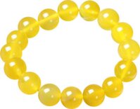 Vòng tay phong thủy đá mã não vàng MS55WX-10mm