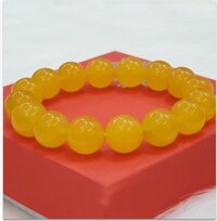 Vòng tay phong thủy đá mã não vàng MU350-8MM