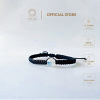 Vòng tay phong thủy đá Mặt Trăng đan dây thủ công tốt cho tình yêu, công việc Cara Gem CR40